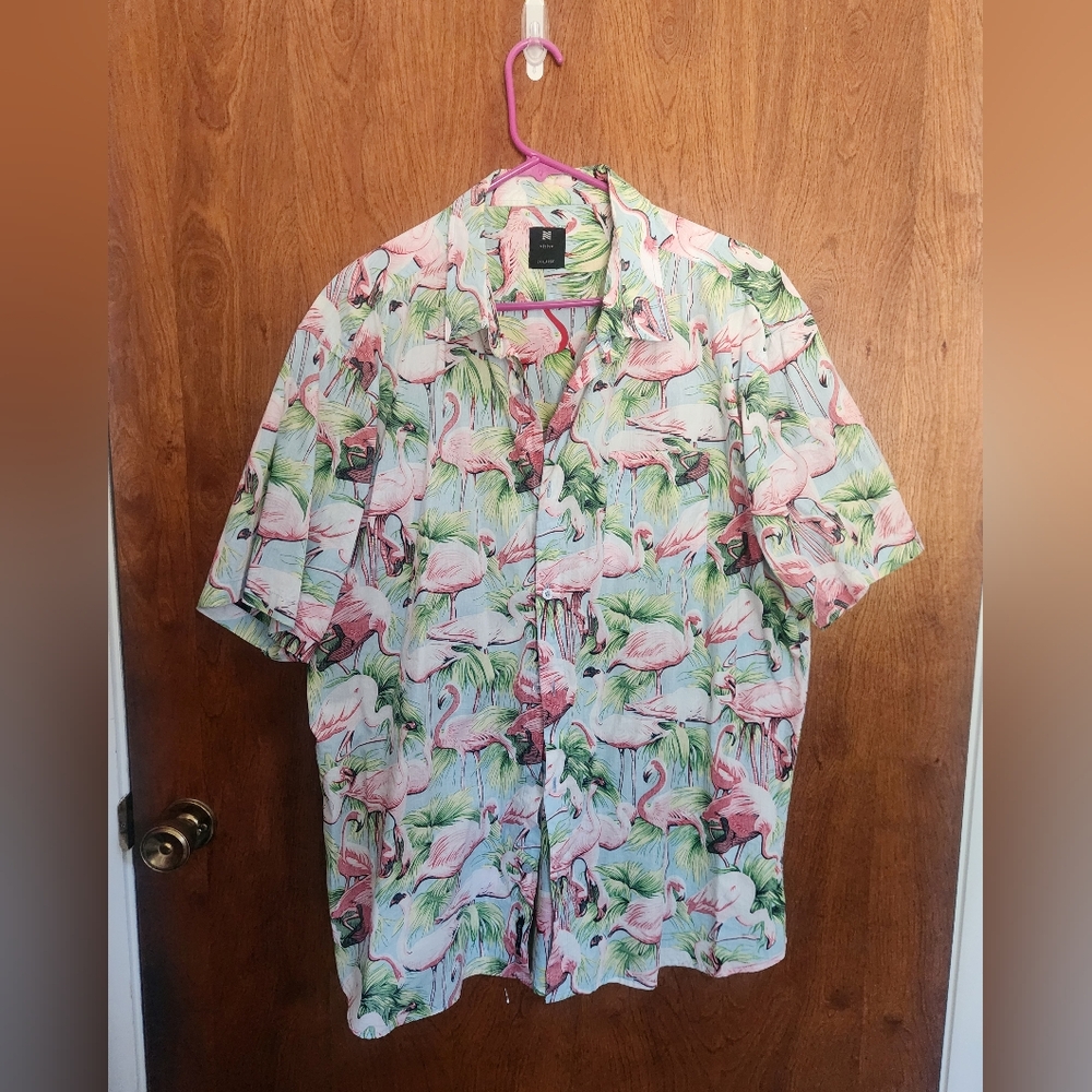 Mens Flamingo dress shirt